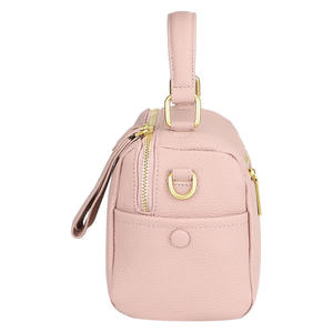 Bolso de mano de cuero genuino AndoBag, bolso cruzado de cuero suave a la moda, mini bolso de hombro con cremallera para mujer 1604 - Product Image 4
