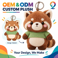 Porte-clés en peluche personnalisé OEM CE ASTM sans MOQ, pendentif en peluche de dessin animé, breloque de sac à dos, mascotte