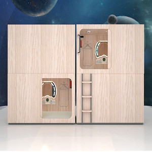 <strong>Single</strong> Soundproof Hotel Room King Size Capsule Hotel Home Furniture Home <strong>Bed</strong> Bedroom Furniture Bunk <strong>Bed</strong> <strong>Adjustable</strong> (height) - Product Image 4