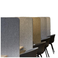 Écran de séparation de bureau moderne personnalisé, panneau acoustique insonorisant et écologique pour la confidentialité sur le bureau
