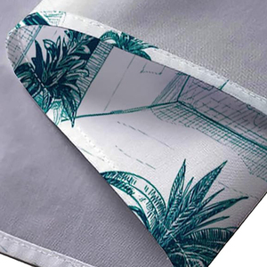 Chemises hawaïennes pour hommes, manches courtes amples, plage, resort, décontractées, imprimées en coton, respirantes, avec logo personnalisé pour les vacances - Product Image 6