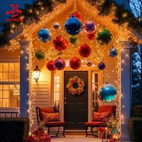 Sphère miroir gonflable en PVC écologique personnalisable et imperméable pour décorations de Noël en extérieur – Vente en gros usine
