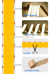4600LM siêu độ sáng cao 30 mét chip 600 ra90 24V rộng công suất cao fpc3000k 4000K 6500K COB LED Strip ánh sáng - Product Image 3