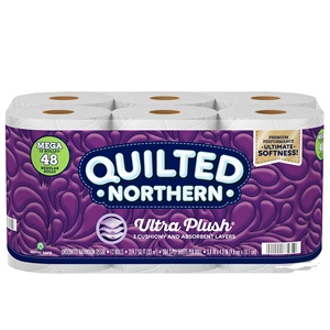 ม้วนกระดาษชำระเยื่อไม้ไผ่ธรรมชาติม้วนมาตรฐาน12เมกะม้วน100% ผ้ากำมะหยี่ภาคเหนือพิเศษ - Product Image 1