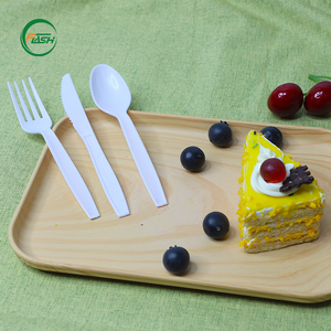 ชุดช้อนส้อมมีดพลาสติกสีเงินแบบใช้แล้วทิ้ง  รักษ์โลก สไตล์คลาสสิก สำหรับงานปาร์ตี้ งานแต่งงาน - Product Image 6