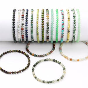 Oferta Especial Pulseras Elásticas de Cuentas de Piedras Preciosas de Cristal Curativo Genuino de 4 mm, Joyería de Piedra <span class=keywords><strong>Natural</strong></span> Hecha a Mano, Regalo al Por Mayor - Product Image 5
