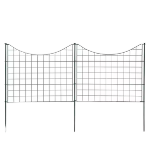 Cercas Decorativas Exteriores Semipermanentes de Alambre de Aluminio Negro con Recubrimiento en Polvo, Cercas para Animales, Cercas para Jardín, Cercas Residenciales - Product Image 1