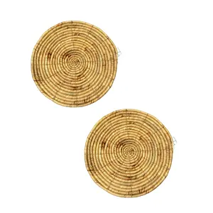 Beste Prijs Handgemaakte Wandproduct Ophangingen Van Vietnam Fabriek Ronde Designmuur Met Bamboe Materiaal Voor Thuis Of Op Kantoor