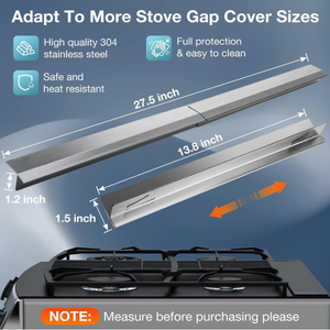 2. <span class=keywords><strong>Counter</strong></span> أغطية فجوات مضادة للحرارة وحماية فعالة لحشو فجوات الموقد غطاء فجوات من الفولاذ المقاوم للصدأ - Product Image 2