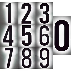 Tùy Chỉnh Kim Loại Địa Chỉ Mảng Cá Nhân Cửa Tấm Nhà Số Dấu Hiệu Hiện Đại IP65 Không Thấm Nước Tùy Chỉnh Kích Thước Bệnh Viện - Product Image 2