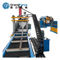 Machine de formage de poutres en U automatique à grande vitesse avec contrôle PLC + écran tactile, moteur certifié CE, facile à utiliser, en acier