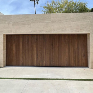 Porta a Libro in Legno Stile Rustico Americano, Porta Esterna per Soggiorno, <span class=keywords><strong>Porte</strong></span> da <span class=keywords><strong>Garage</strong></span> Bifold Automatizzate in Alluminio - Product Image 5