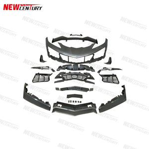 Convient pour la <span class=keywords><strong>Chevrolet</strong></span> <span class=keywords><strong>Corvette</strong></span> C8 2020 + kit de pare-chocs grand corps modifié matériau PP pare-chocs avant et arrière et ailes arrière - Product Image 5