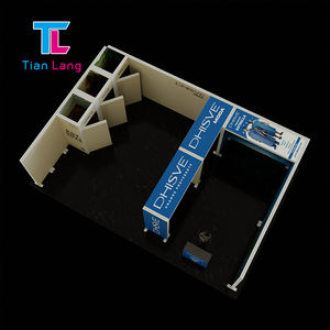 TianLang Exposición Publicidad Retroiluminada Seg Aluminio Sin marco Caja de luz independiente Stand Display Booth Set - Product Image 5