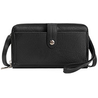 Tas Selempang Wanita Kulit PU Tas Ponsel Multifungsi Dompet Selempang Smartphone Tas Ponsel Wanita Dompet