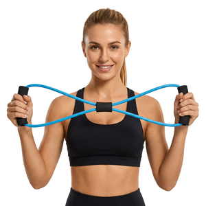 Banda Elástica de Yoga en Forma de 8, de Alta Elasticidad y Resistencia Media, Tubo Elástico Portátil para Entrenamiento de Espalda y Hombros - Product Image 2