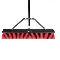 Soft Broom 60CM Heavy Duty Factory Direct Cleaning Floor Soft Brush Hard Long Handle Push Plastic Broom For Cleaning Tools