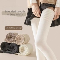 Chaussettes de compression hautes en tricot épais pour femme, extra longues, au-dessus du genou, chaudes, absorbant la transpiration, pour usage quotidien