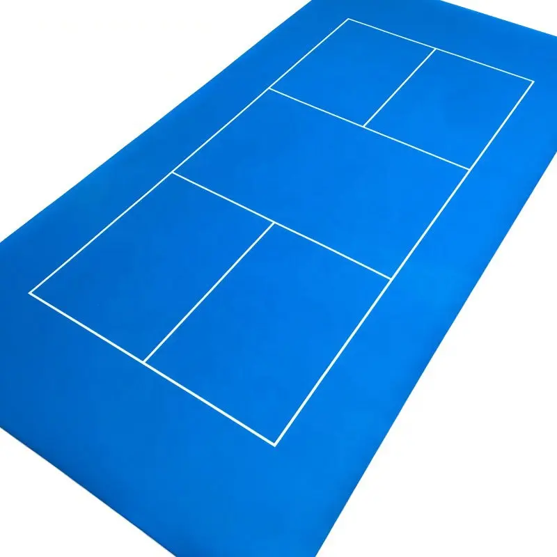 3D PRINT pickleball court roll tapis sport sol 30ft x 60ft portable pickleball court