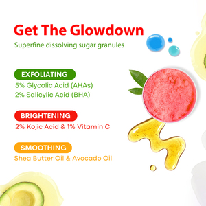 <span class=keywords><strong>Gommage</strong></span> corporel éclaircissant et blanchissant à l'acide kojique, vitamine C, AHA et BHA pour les aisselles, l'intérieur des cuisses, la zone <span class=keywords><strong>intime</strong></span> et le maillot de bain - Product Image 5