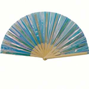 Ventilador de Mano Portátil de 13 Pulgadas, Bambú Tallado y Pintado, con Música y Decoración Festiva, para el Hogar, Negocios o como Regalo - Product Image 4