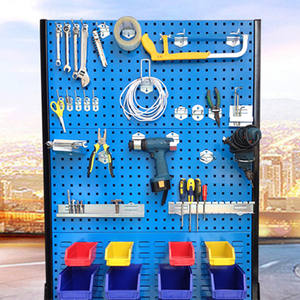 Estante de exhibición de tablero de metal pesado personalizado, accesorios de herramientas de ferretería, soporte de góndola, estantes de apilamiento - Product Image 2