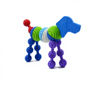 Figura de Perro de Safari Divertida para Niños, Juguete de PVC y ABS, Miniatura Coleccionable, Regalo Educativo para Niños y Niñas - Product Image 1