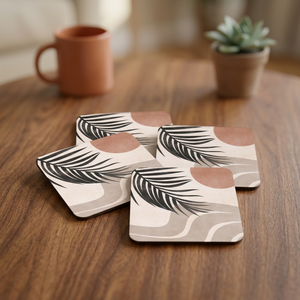 Sous-verres uniques de luxe faits à la main en MDF et imprimés pour hôtels et usage domestique, vente en gros à l'exportation depuis l'Inde par Moon Art India - Product Image 2