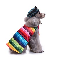 Vente en gros personnalisé Captain America Pet Costume USA Drapeau Oncle Sam Chien Vêtements pour la célébration de la fête de l'indépendance du 4 juillet