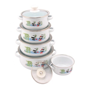 Ensemble d'ustensiles de cuisine pour casseroles, <span class=keywords><strong>en</strong></span> émail céramique, pour la cuisson des aliments, offre spéciale, 5 pièces, 673DG - Product Image 2
