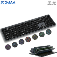 JOMAA Combo Keyboard dan Mouse Nirkabel Ergonomis RGB Backlit Isi Ulang & Combo Mouse Vertikal untuk Rumah Kantor Stok Tersedia