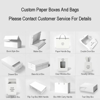 Boîte d'emballage cadeau en carton blanc en gros avec fenêtre en PVC, fermeture personnalisée, pelliculage mat, boîte d'emballage pliable en carton