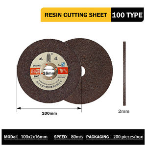 قرص قطع وطحن شوانغتا 100×2×16 ملم لقطع المعادن والفولاذ المقاوم للصدأ/الحديد - Product Image 4