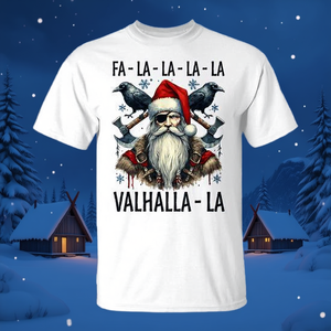 Camiseta Fa La La Valhalla Odin Santa Viking Navidad Nórdica - Product Image 3
