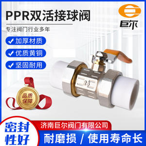 Válvula de Bola de Latón PPR de Doble Unión, Interruptor Manual de Agua de Grifo de 4/6 Puntos, DN25, Medio Base, Personalizable OEM - Product Image 4