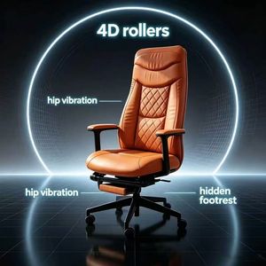 Q8 <b>Ergonomic</b> Gamer Office <b>Chair</b> with Footrest CE Certified Neck & Back - Product Image 1