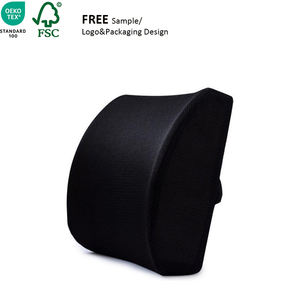 وسادة دعم أسفل الظهر قابلة للتخصيص من الفوم الذاكر، مريحة وقابلة للتنفس، مصنوعة من الشبك/المخمل، مناسبة لكراسي الألعاب/المكتب/السيارة - Product Image 1