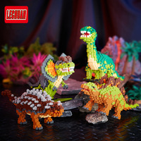 Série de dinosaures jurassiques, Tyrannosaurus Rex, blocs de construction 3D, modèle à assembler soi-même, puzzle éducatif, briques, jouet pour enfants, cadeau pour garçons