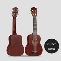 High Quality 21-Inch Four-String Hawaiian Wooden Guitar Colorful Early Education Musical Instrument for Beginners Basswood