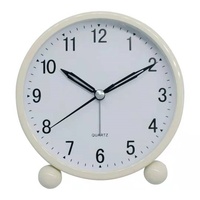 Jam Meja Bundar Logam Cantik
