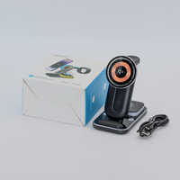 Chargeur sans fil magnétique 4 en 1 portable de bureau réglable 15W avec entrée Type-C pour téléphone, montre, écouteurs