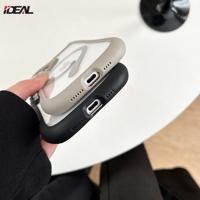 Coque de téléphone rigide transparente en PC avec design oreilles de chat 3D et chargement magnétique IDEAL Factory pour iPhone 17 16 15 Pro Max 17 Air