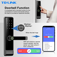Cerradura Inteligente para Puerta con Contraseña Digital, Huella Dactilar, Smartlock Tuya Wifi, Cerraduras Inteligentes Ttlock para Puertas de Madera