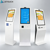 à commande automatique pour PC à écran tactile debout de 32 pouces, Kiosque interactif d'imprimante Android POS en libre-service