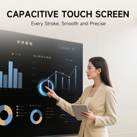 Pizarra Interactiva Educativa Ligera, Pizarra Inteligente con Android 14, 40 Puntos Táctiles, 8 GB de RAM, 120 Hz, 128 GB de Almacenamiento, Modelo M5 PLUS