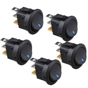 Công Tắc Bật Tắt KCD1 <span class=keywords><strong>3</strong></span> Chân Với Đèn LED Chiếu Sáng Công Tắc Bật Tắt <span class=keywords><strong>Mini</strong></span> Tròn 12V - Product Image 2