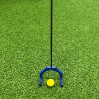 SwingPerfect Golf Aim Putting Alignment Gate Serat Karbon Ambidextrous 44in Alat Bantu Pelatihan Posisi Mata dengan Umpan Balik Visual