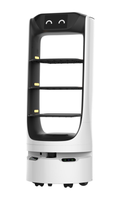 Nouveau robot de livraison de nourriture intelligent avec mécanisme de levage électrique, construction métallique pour améliorer l'efficacité des restaurants, hôtels et services de traiteur