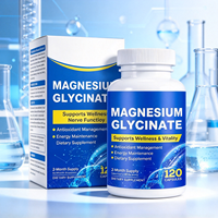 Complément de bisglycinate de magnésium en capsules nutritionnelles végétaliennes pour améliorer le sommeil, renforcer l'immunité, favoriser la santé osseuse et fournir de l'énergie