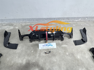 Kit carrosserie VTEN pour pare-chocs de voiture, séparateur de pare-chocs avant, jupe latérale, diffuseur arrière avec spoiler de calandre à LED pour <span class=keywords><strong>BMW</strong></span> G20 LCI - Product Image 6